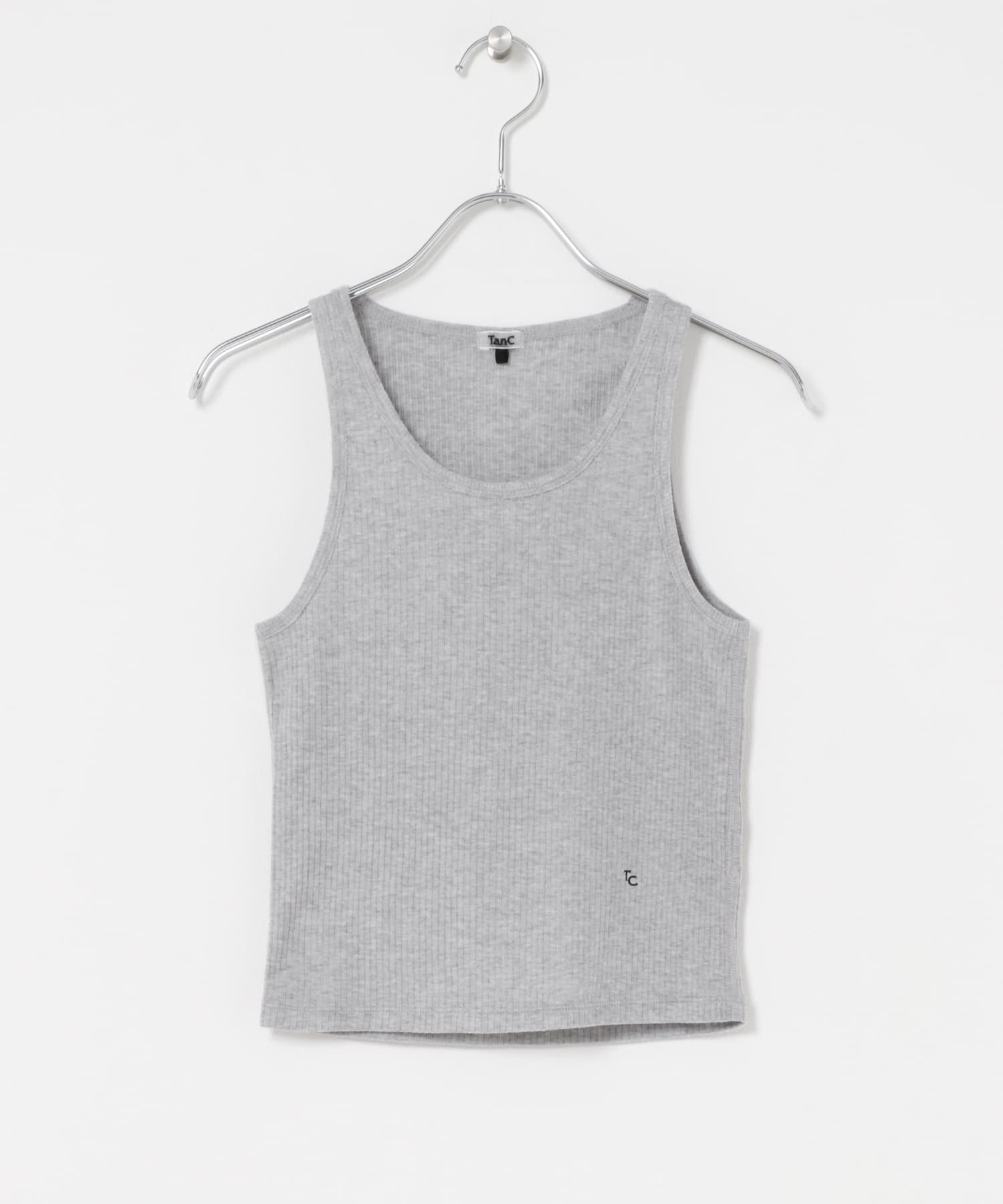 TanC TOKYO　FEEL GOOD RIB SHORT SKINTOP GREY Free