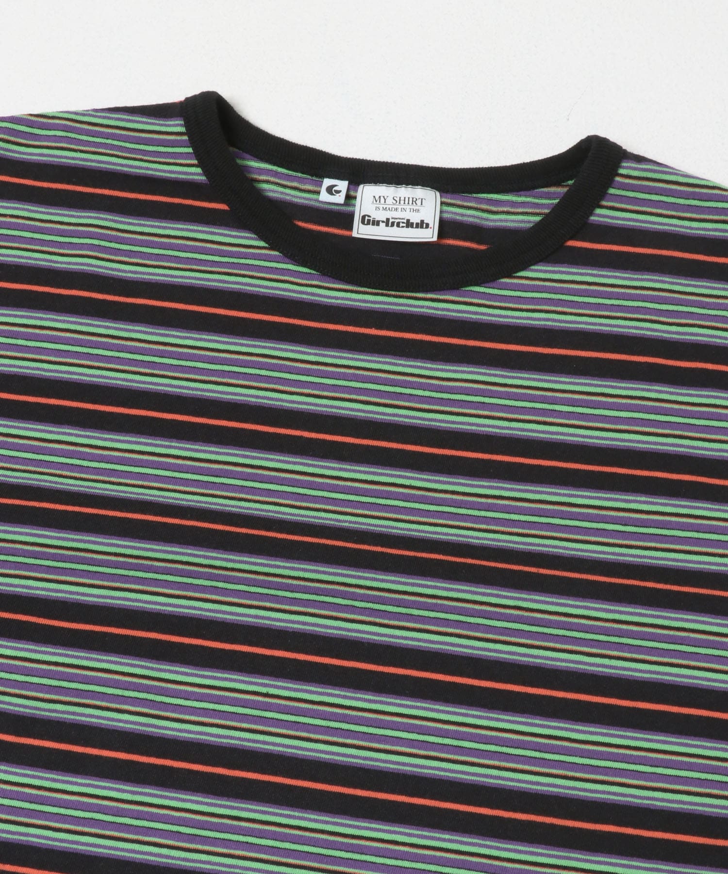 Girls department Club　W.TRIPLE BORDER LAYER LS BLACK Free
