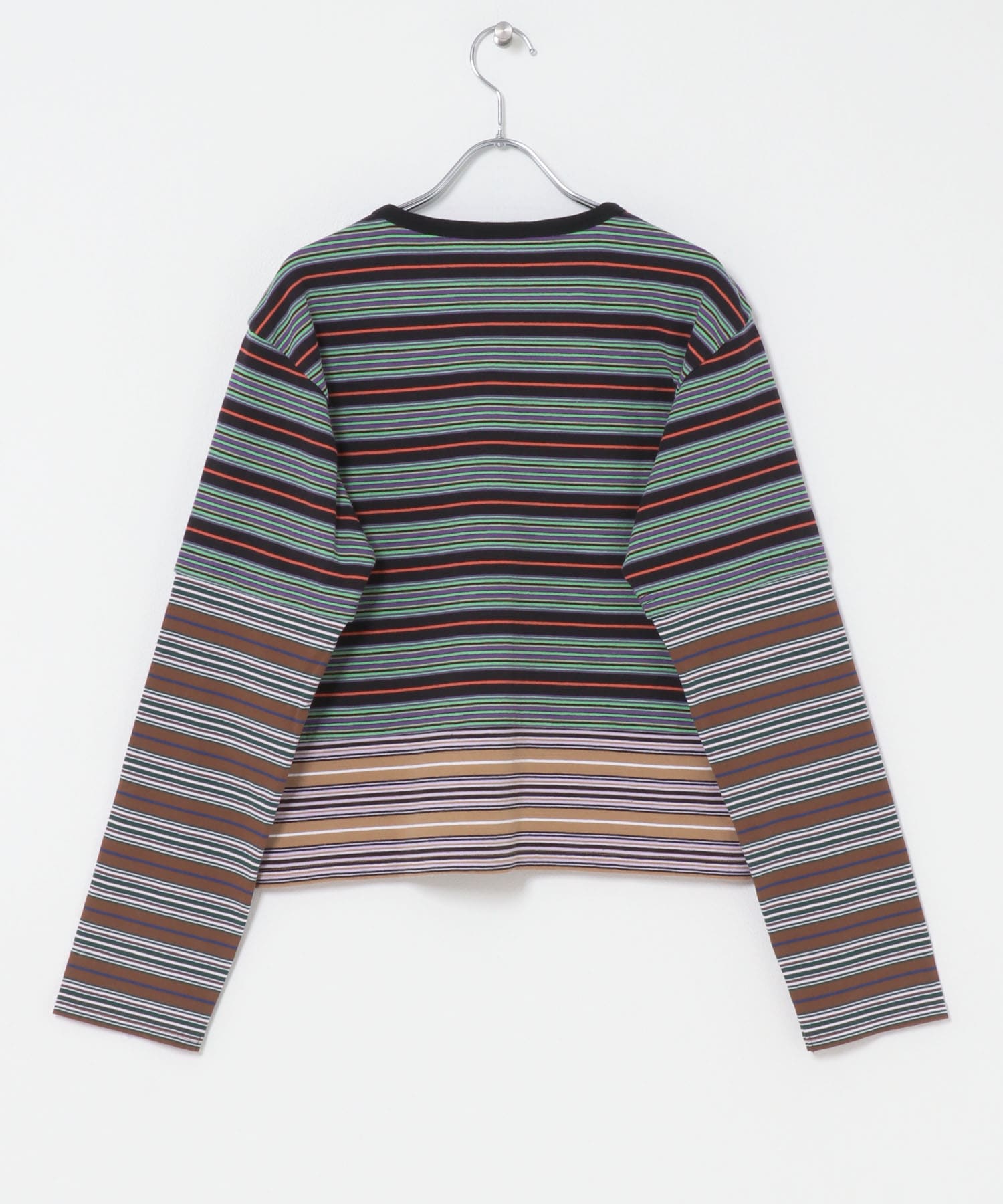 Girls department Club　W.TRIPLE BORDER LAYER LS BLACK Free