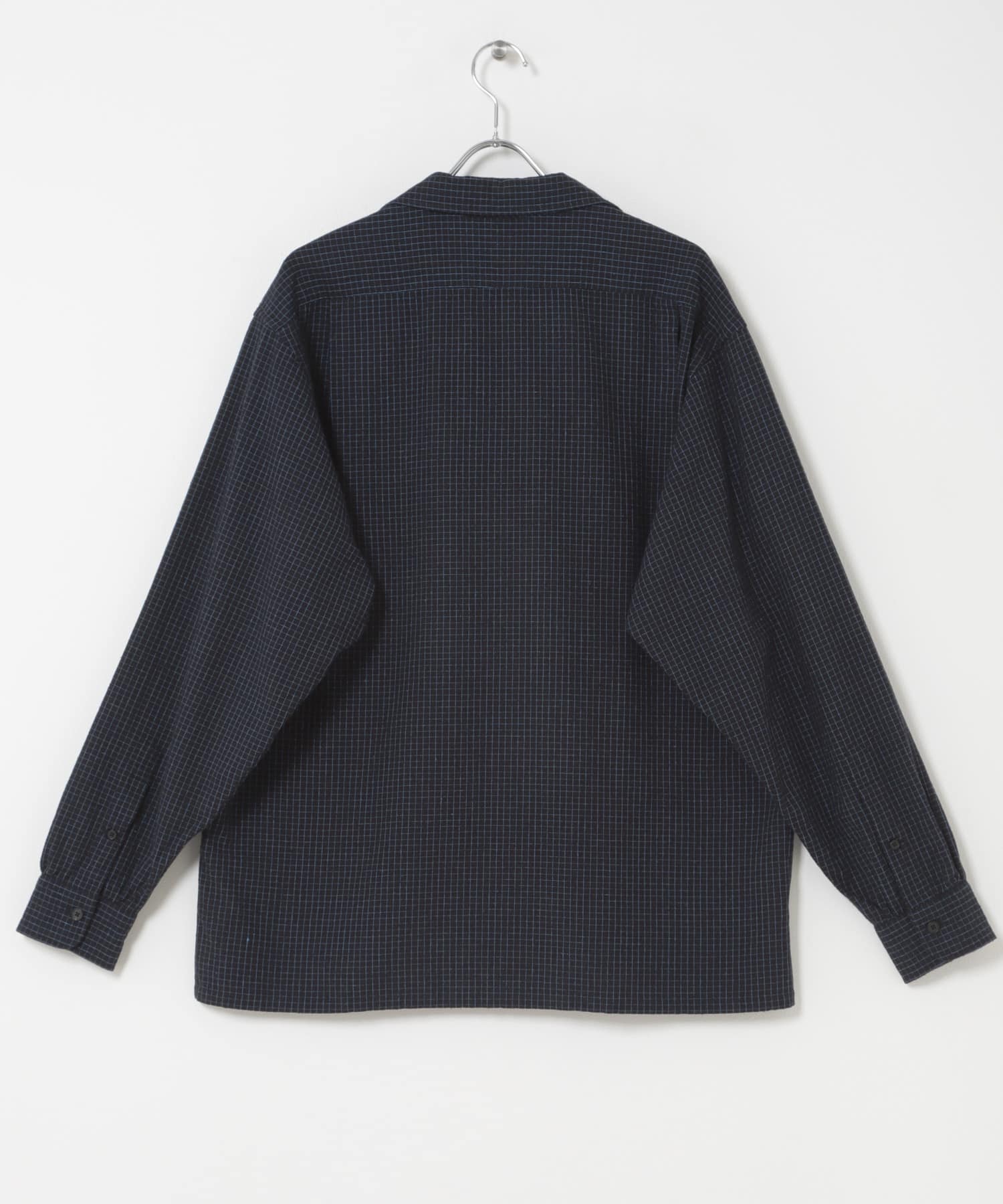 A PRESSE Silk Nep Loop Collar Shirts(2 BLACK): トップス｜URBAN
