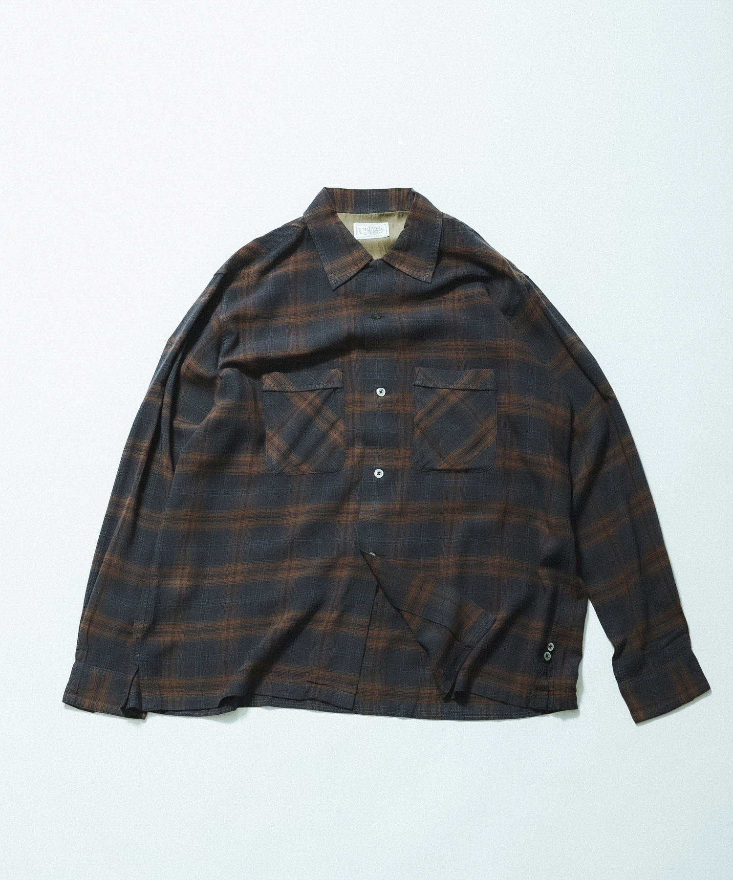 Unlikely　50s Sports Shirt Rayon