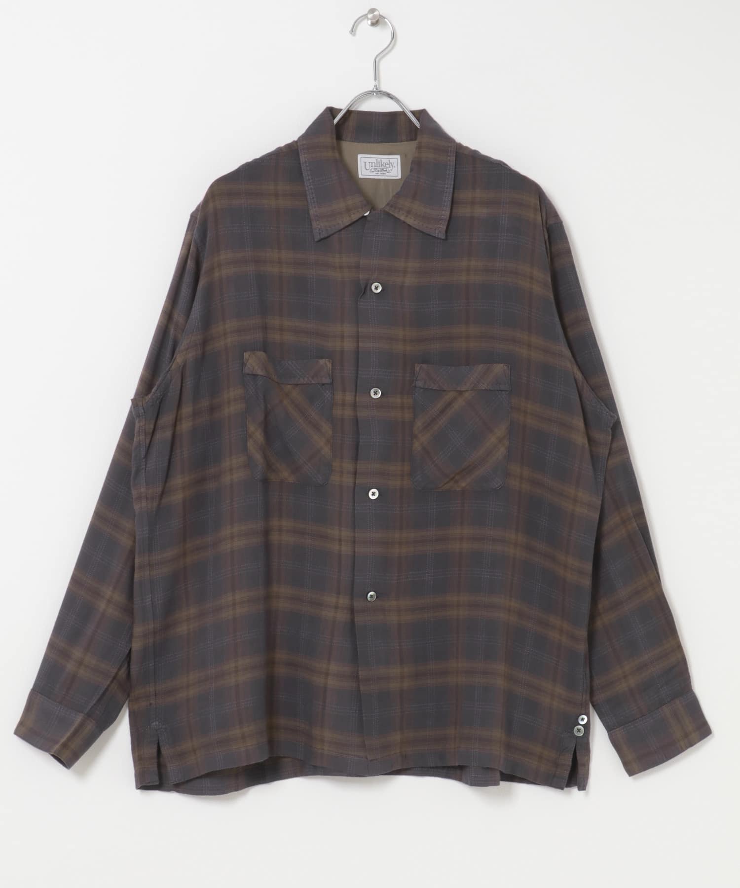 Unlikely 50s Sports Shirt Rayon(L Cha Plaids): トップス｜URBAN