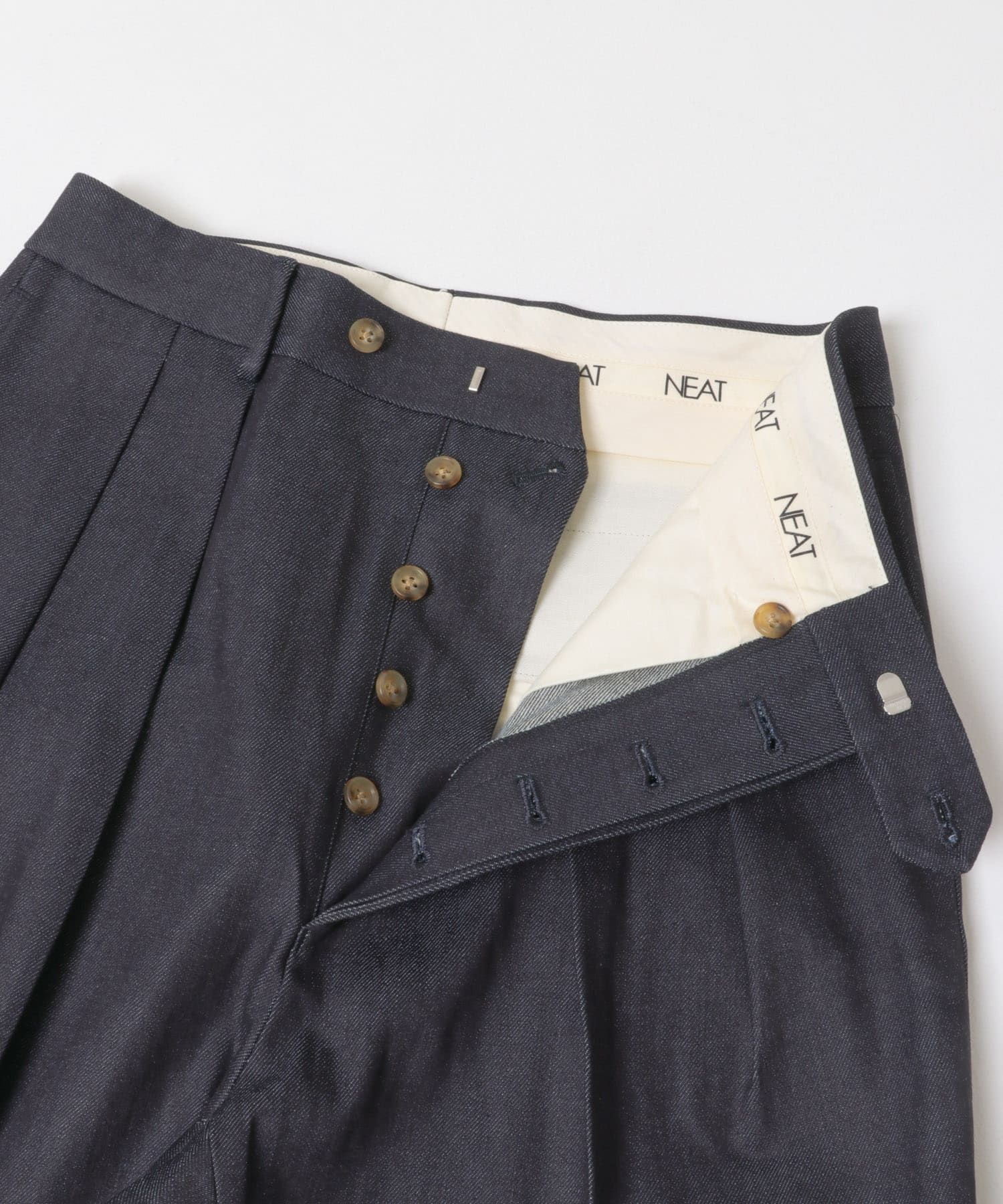 NEAT　NATURAL SLUB DENIM WIDE INDIGO 44