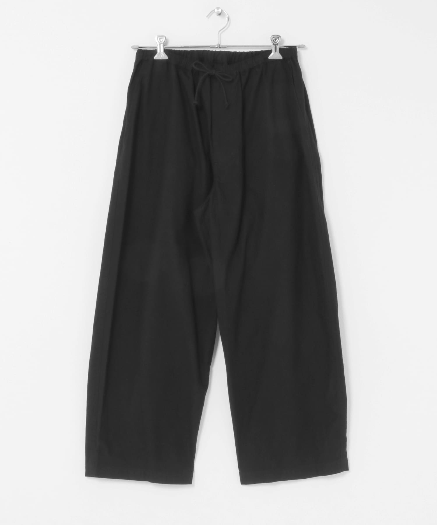 THE DAY BRUSHED COTTON EASY TROUSERS(2 BLACK): ボトム｜URBAN