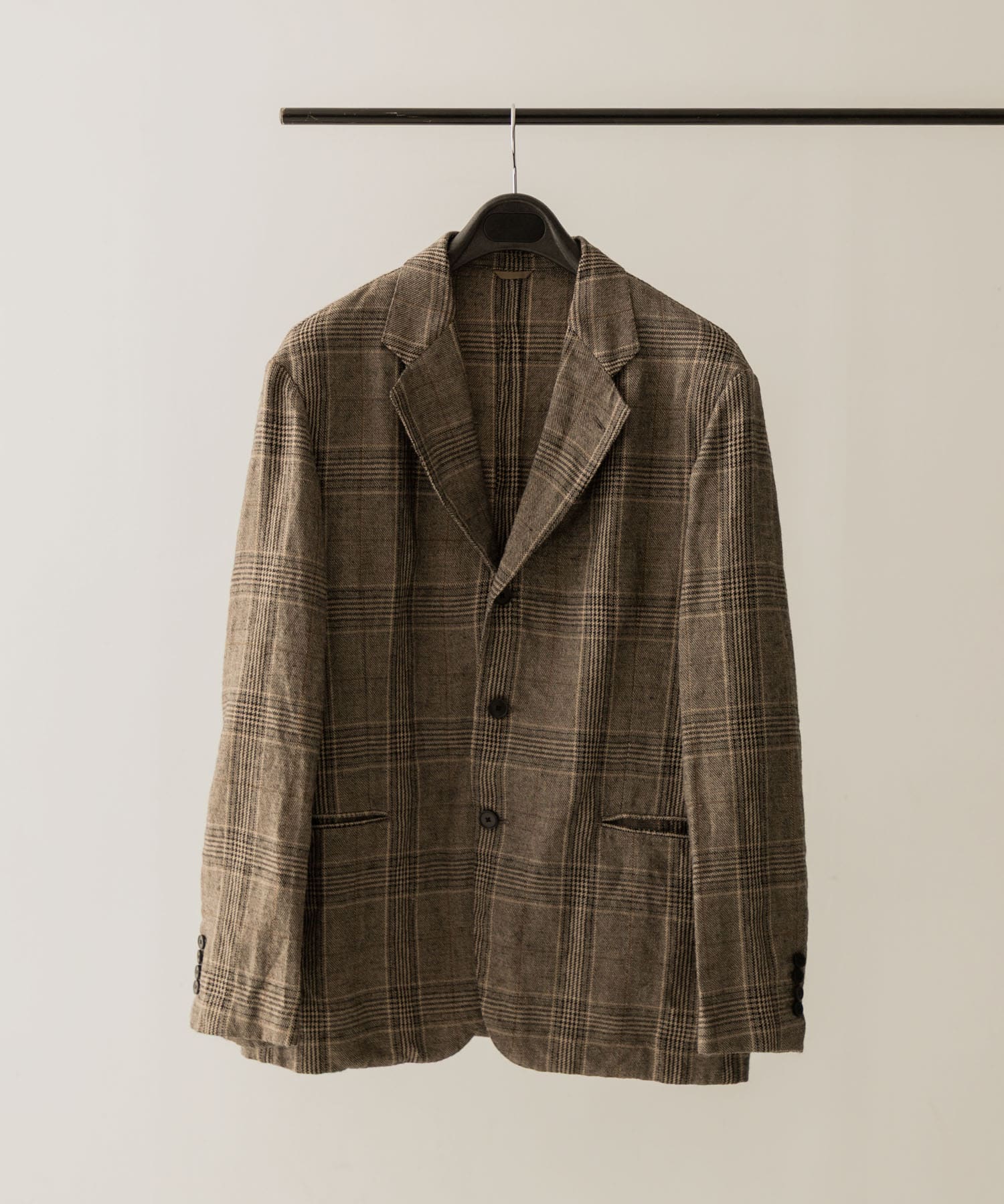 A PRESSE　Washed Alpaca Linen Tweed Jacket