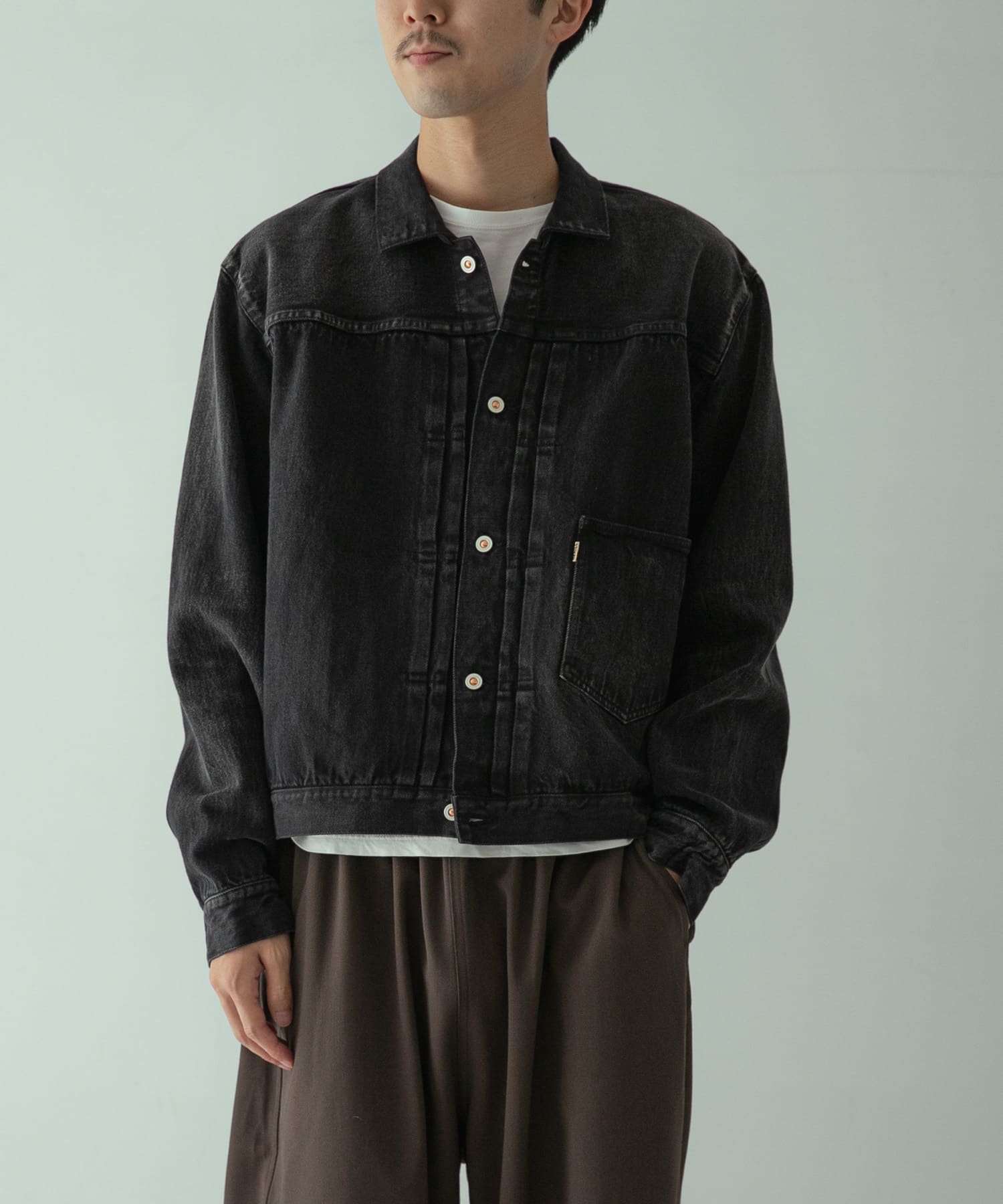 HERILL ISLANDDENIM XX JACKET(2 BLKVTGWORN): アウター｜URBAN