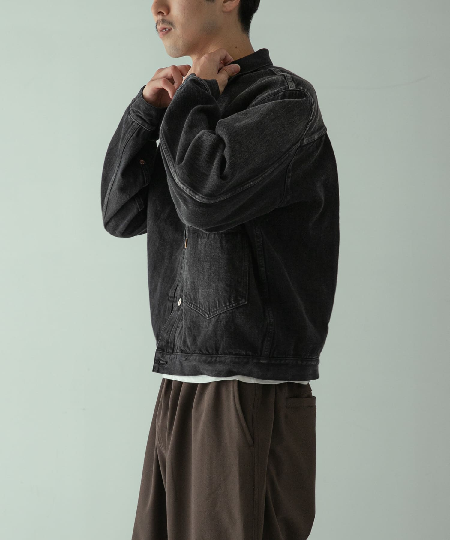 HERILL ISLANDDENIM XX JACKET(2 BLKVTGWORN): アウター｜URBAN