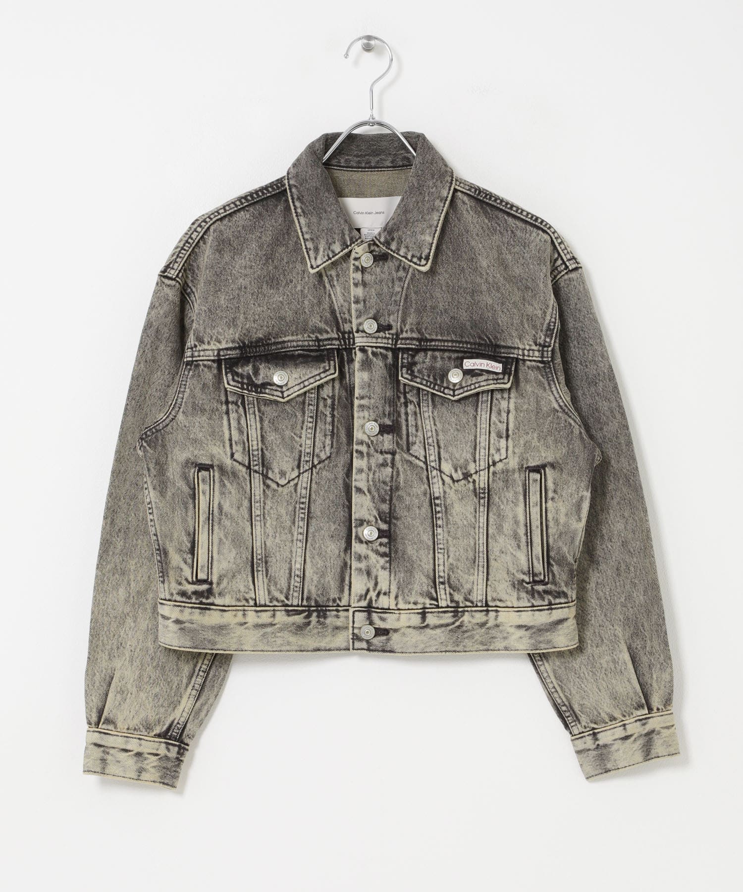 Calvin Klein　W.90s TRUCKER JK BLK TOBACCO