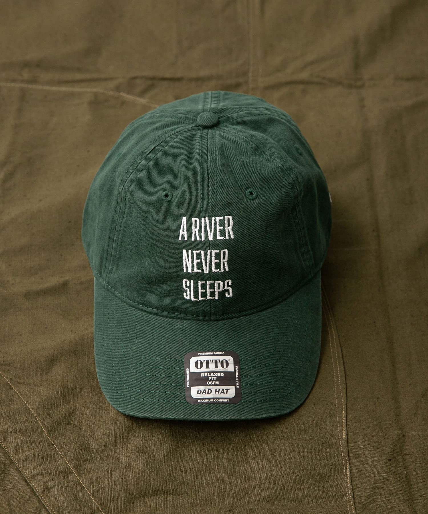 South2 West8　STRAP BACK CAP-A RIVER NEVER SLEEP