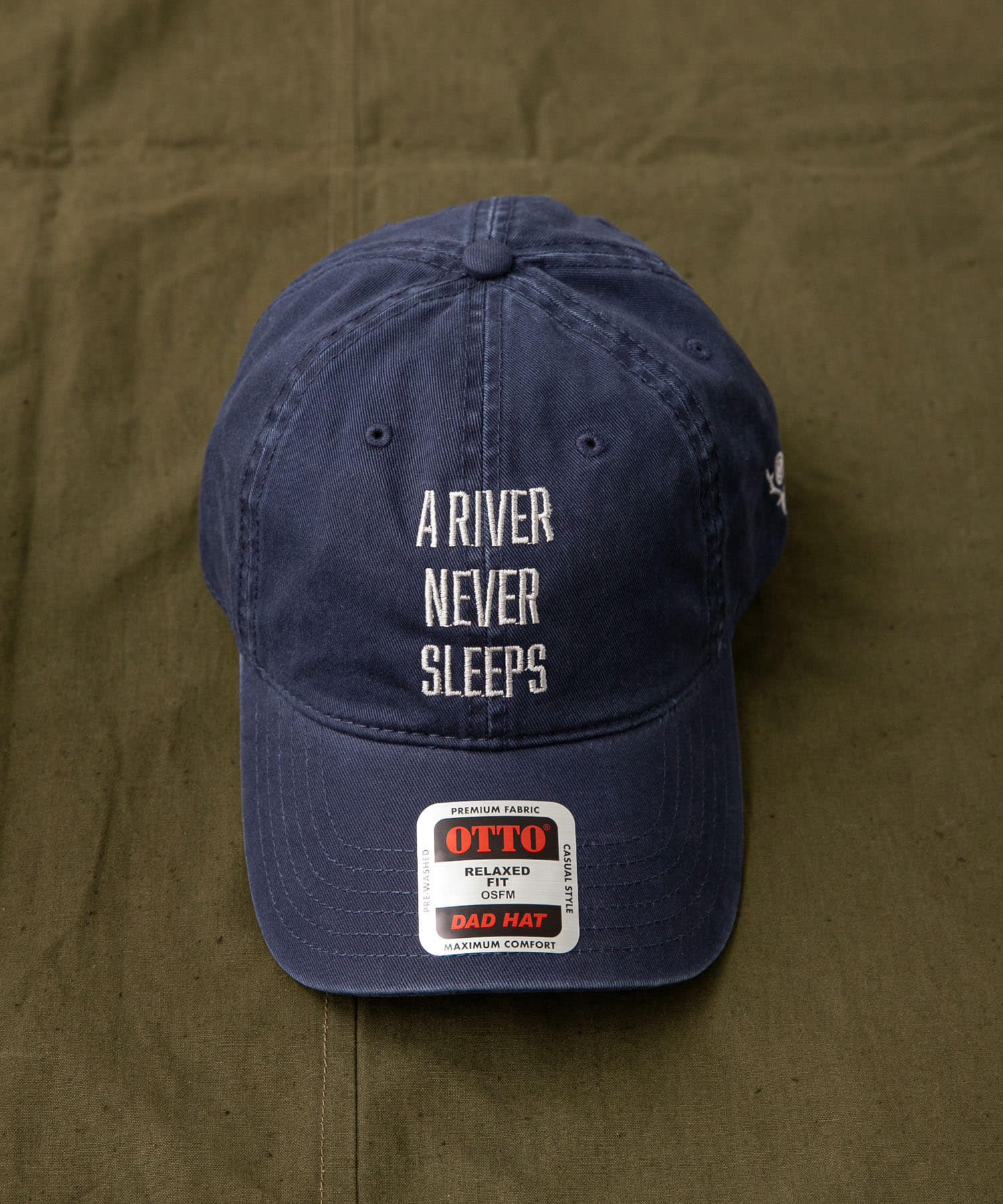 South2 West8　STRAP BACK CAP-A RIVER NEVER SLEEP