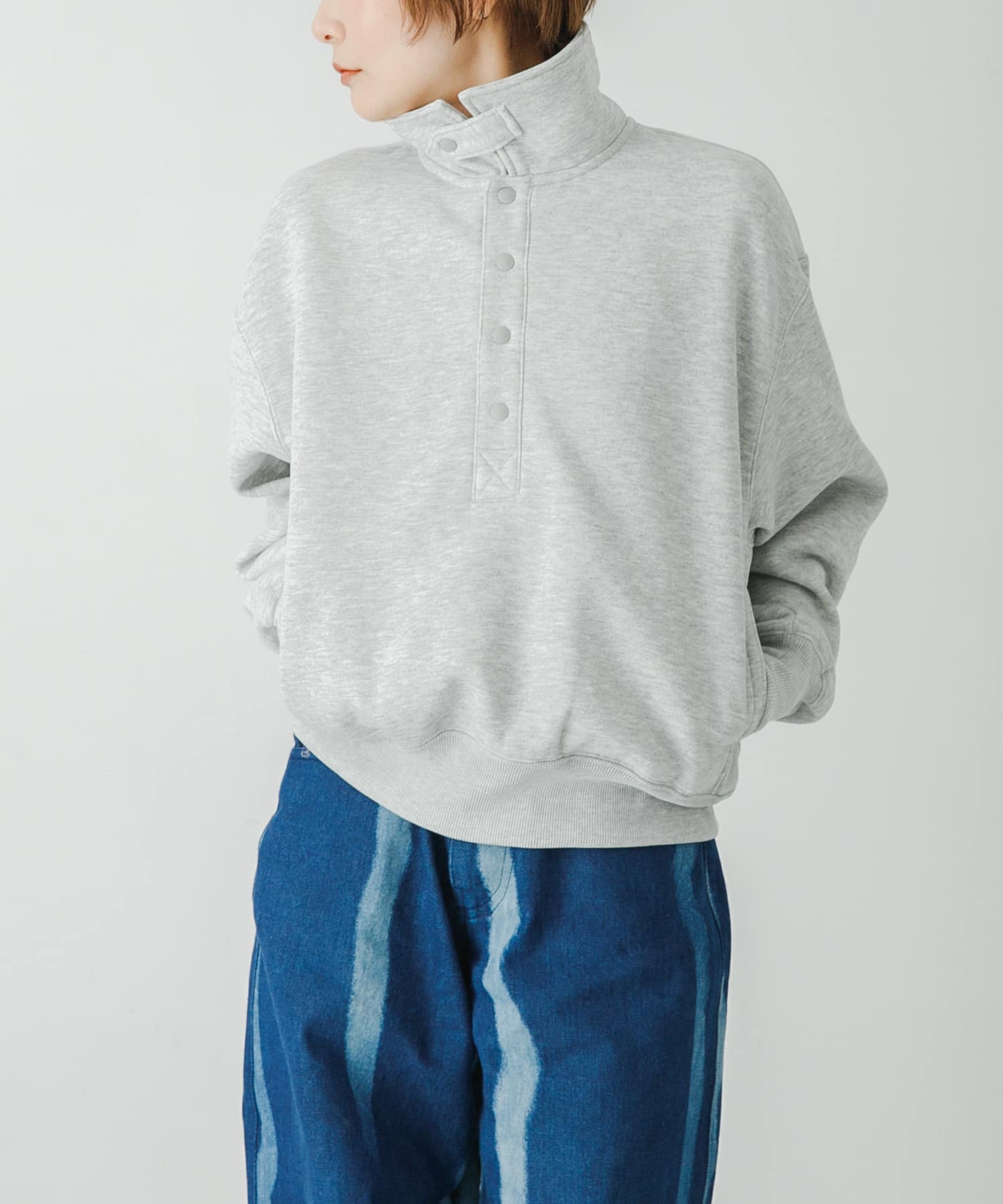 DAIWA PIER39 Ws TECH SWEAT SNAP PULLOVER(Free HEATHER GY