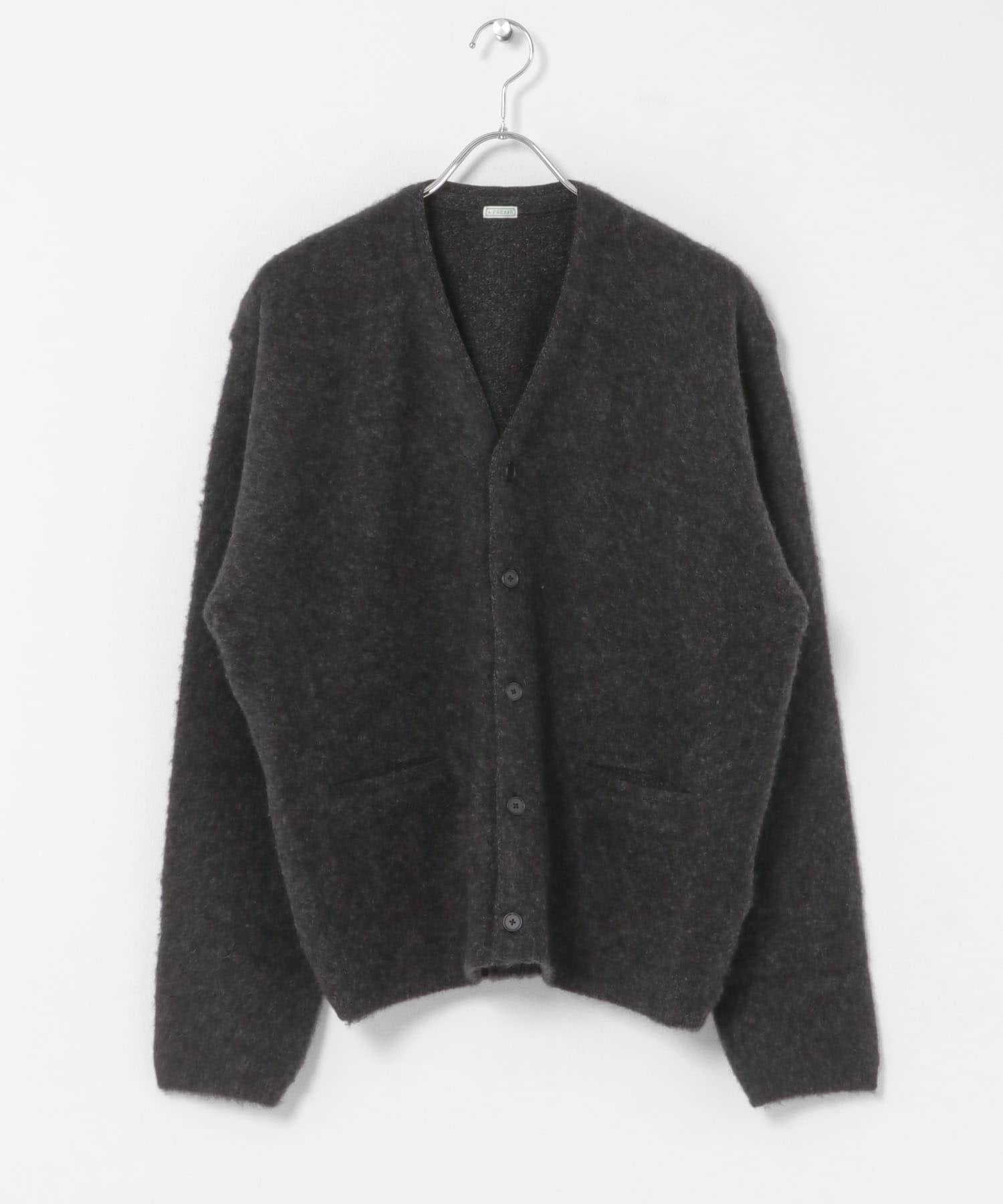 A PRESSE　Brushed Cashmere Middle Gauge Cardigan