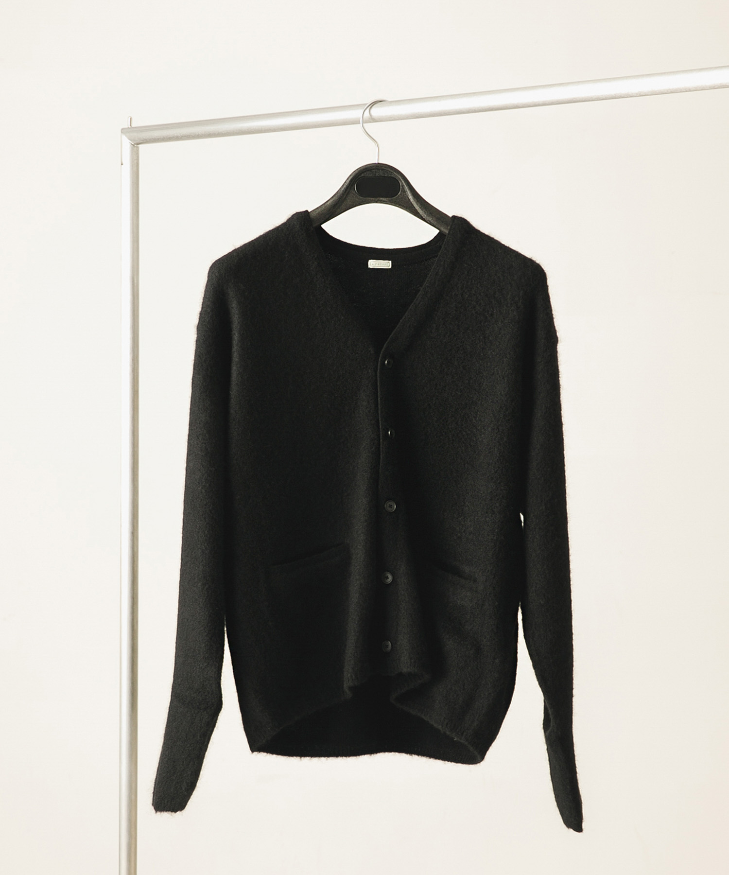 A PRESSE　Brushed Cashmere Middle Gauge Cardigan