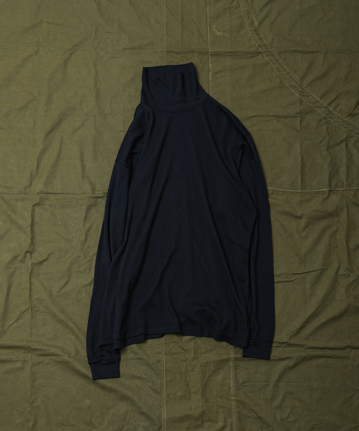 HERILL　COTTONCASHMERE TURTLENECKS BLACK 2