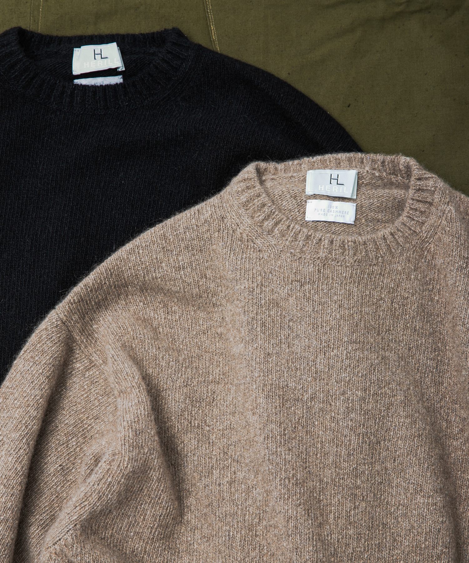 HERILL　RIGIDCASHMERE PULLOVER NATURAL 2