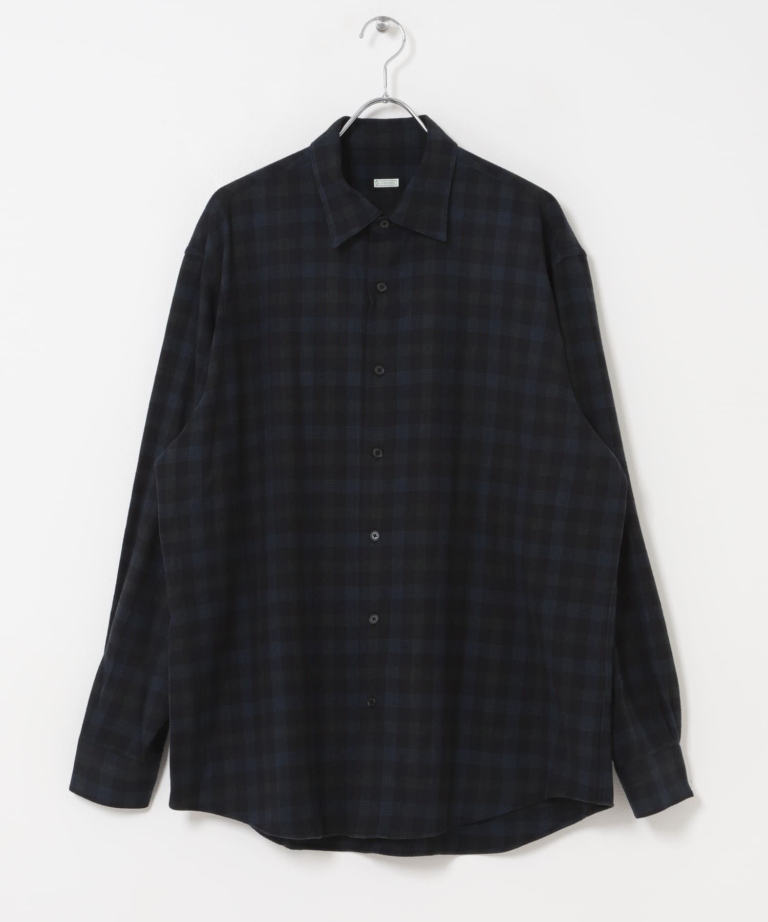 A PRESSE　Wool Regular Collar Shirt