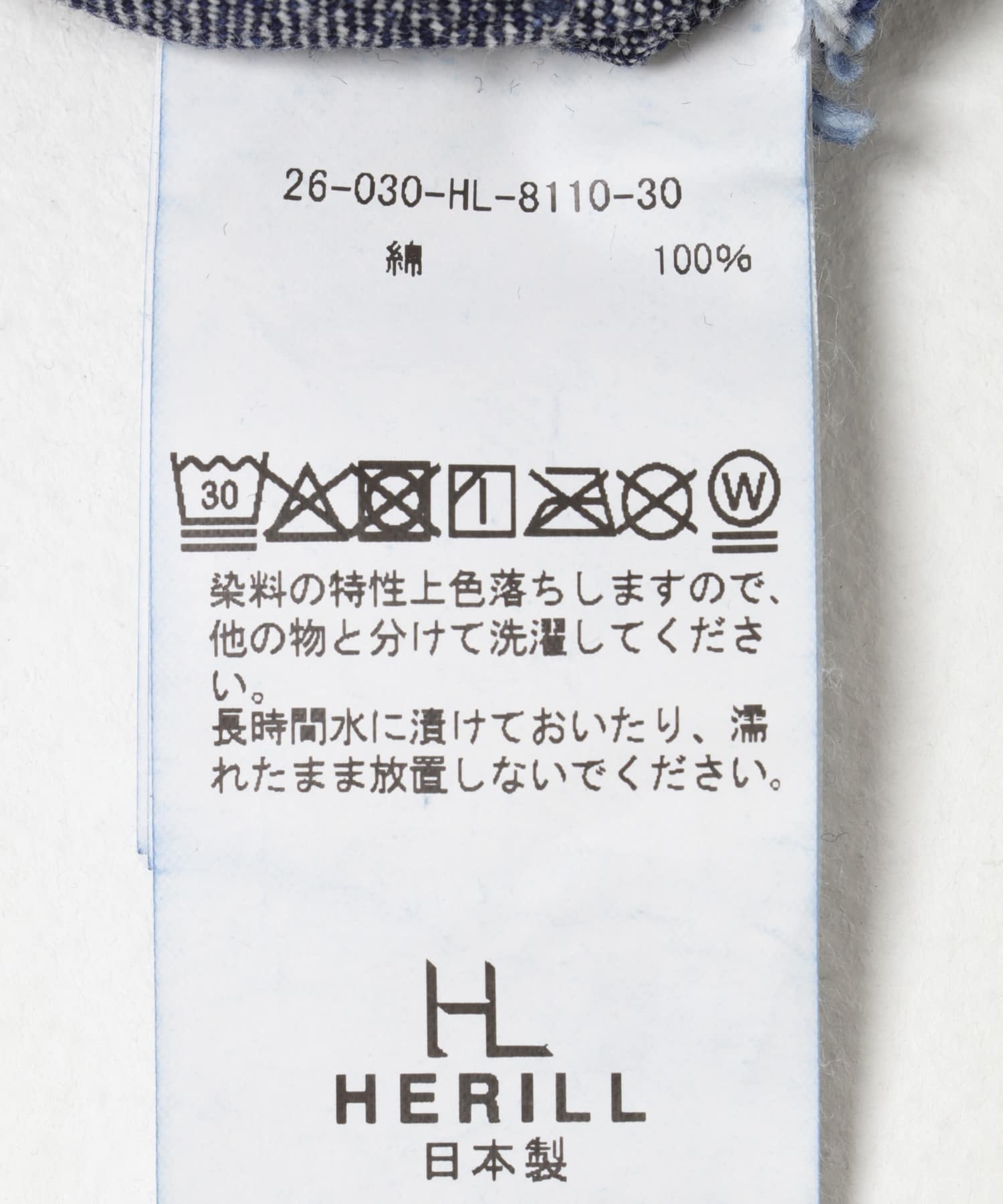 HERILL　W.NAVYdenim UTILITY PANTS 1/VTGWORN 0