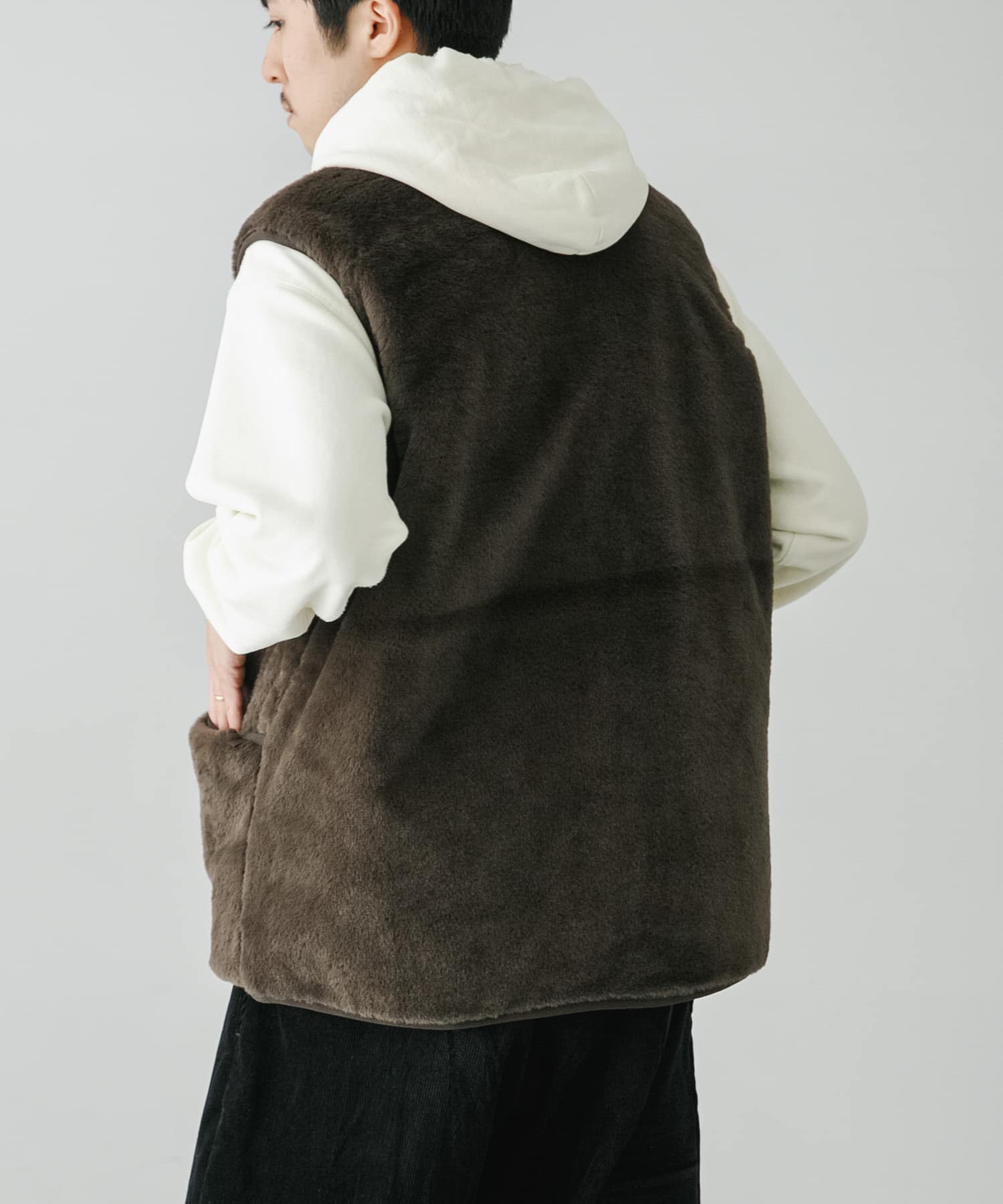 model : 181cm 着用サイズ : L