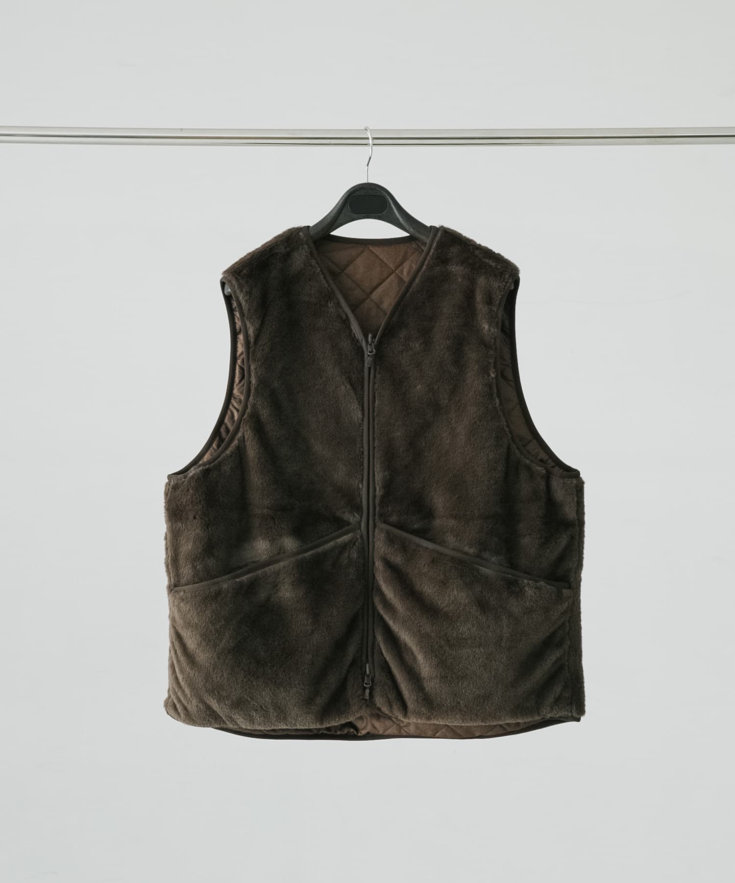 DAIWA PIER39　TECH BRITISH HUNTER FUR VEST D.BROWN M