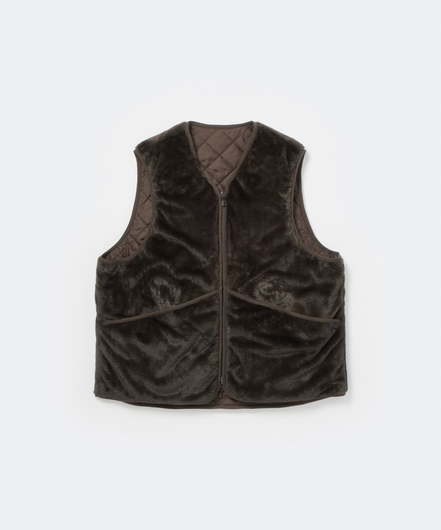 DAIWA PIER39　TECH BRITISH HUNTER FUR VEST D.BROWN M