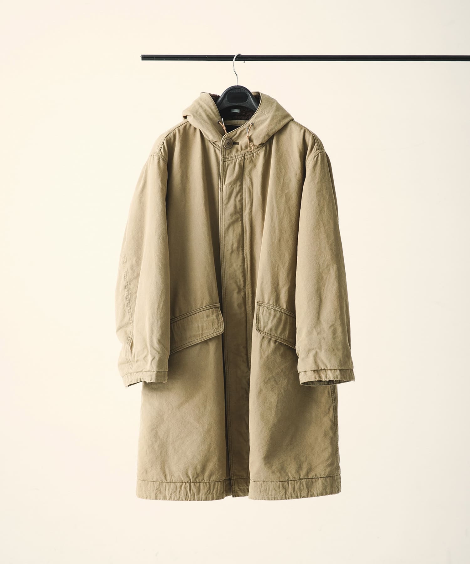 A PRESSE Vintage WashedWool US Navy N-2 DeckCoat(2 BEIGE