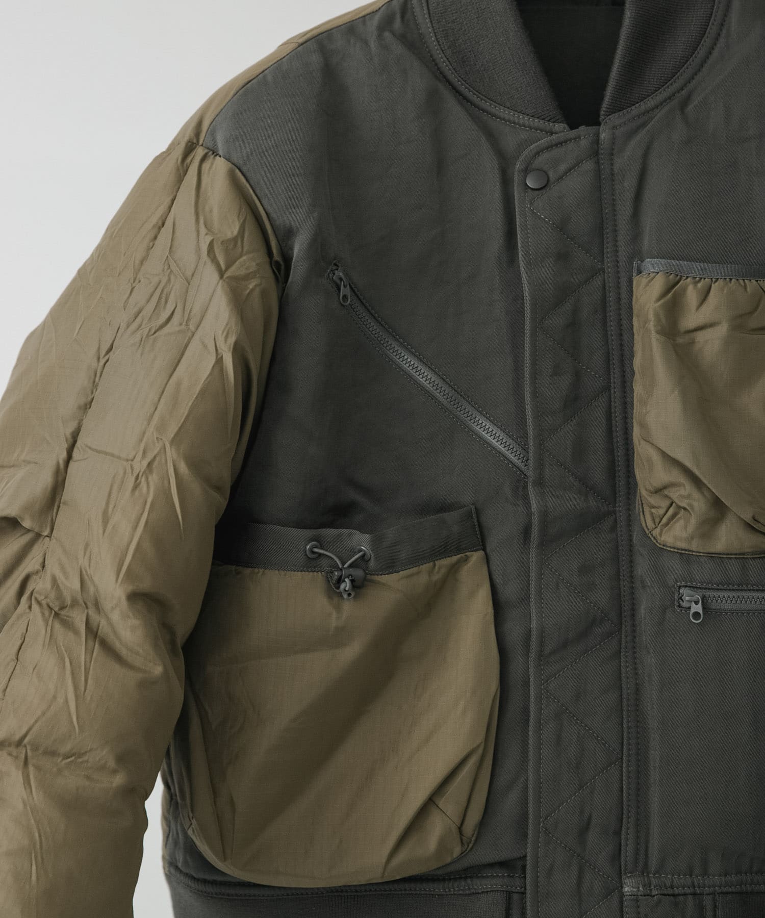 DAIWA PIER39　Ws TECH REVERSIBLE MA-1 DOWN JACKET CCLxOLIVE Free