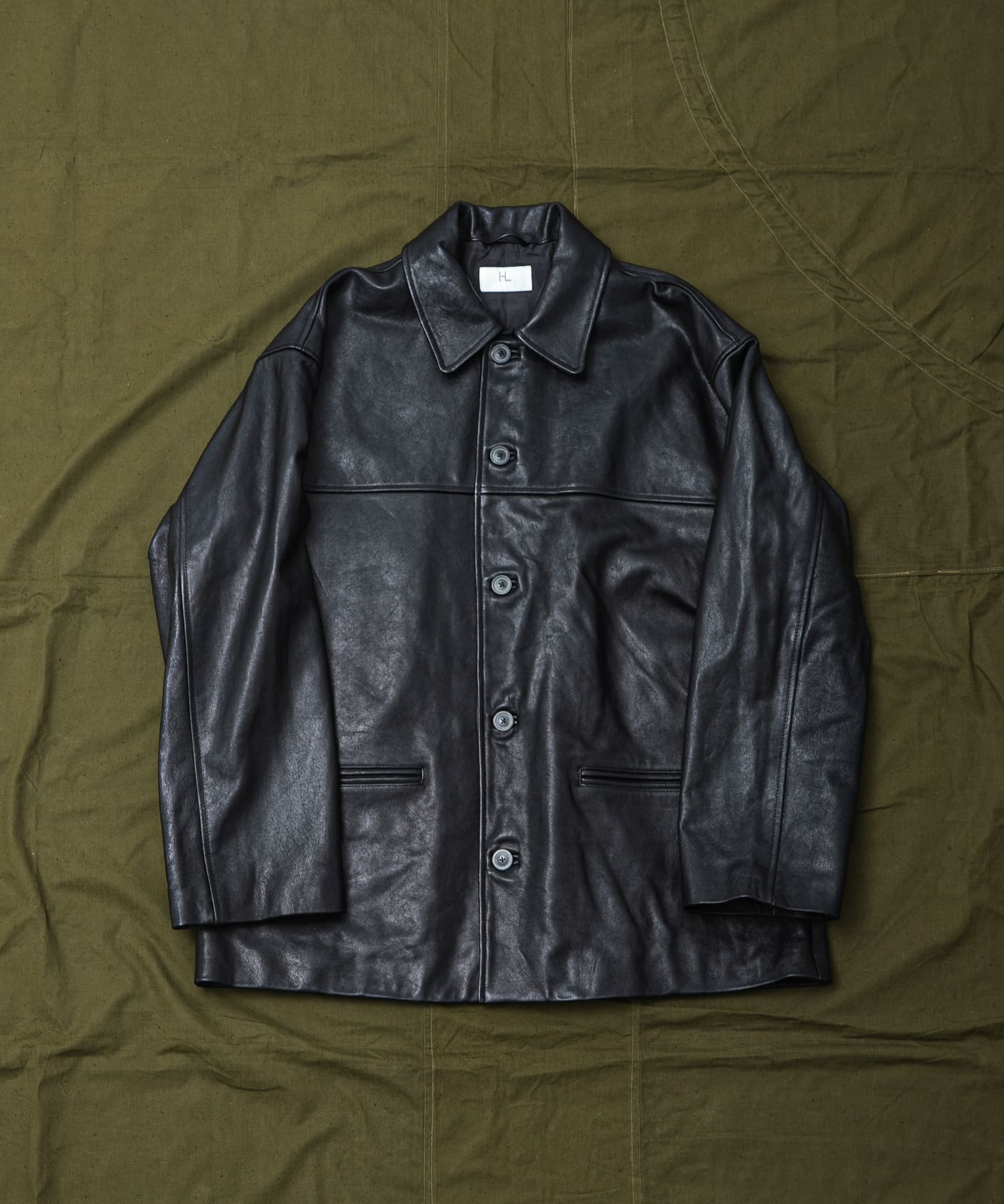 A PRESSE Vintage Black Chambray Work Jacket(2 BLACK): アウター