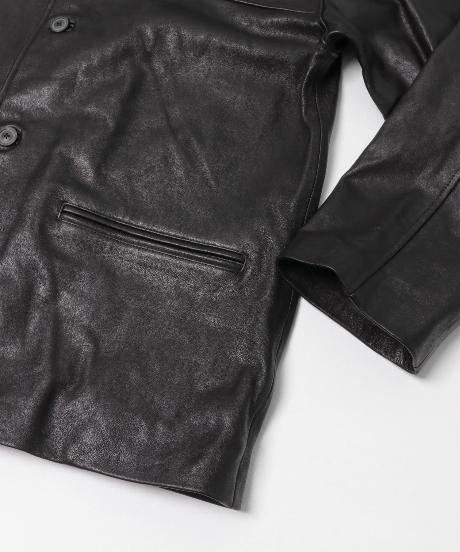 HERILL　LAMBLEATHER CAR JACKET BLACK 2