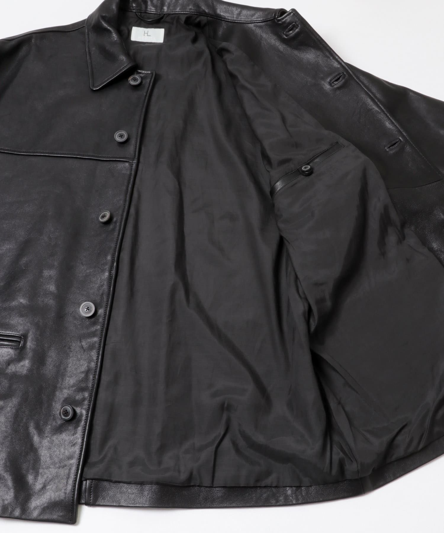HERILL　LAMBLEATHER CAR JACKET BLACK 2