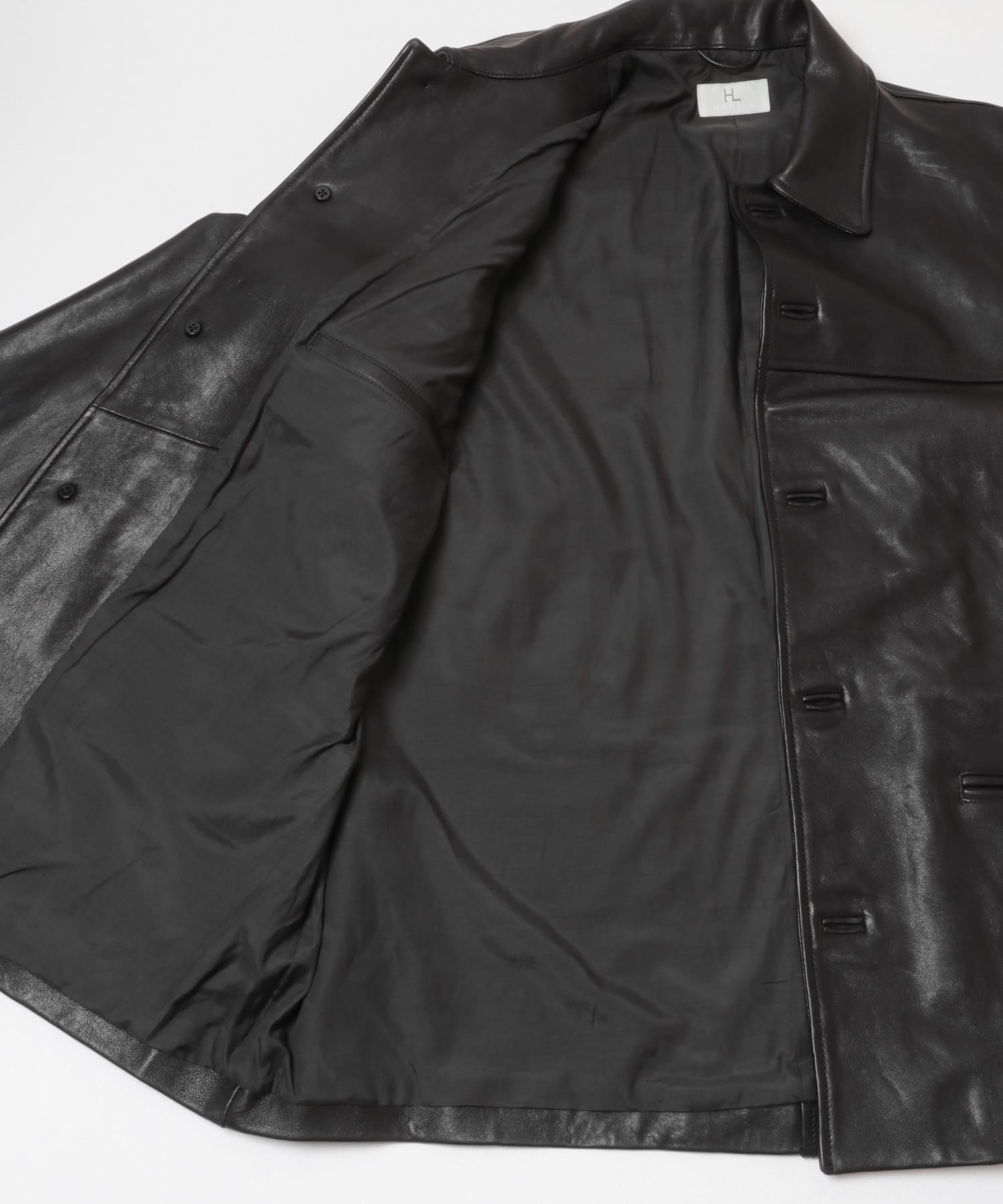 HERILL　LAMBLEATHER CAR JACKET BLACK 2