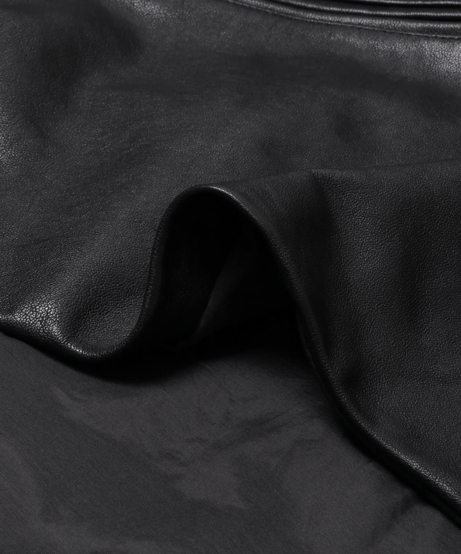 HERILL　LAMBLEATHER CAR JACKET BLACK 2