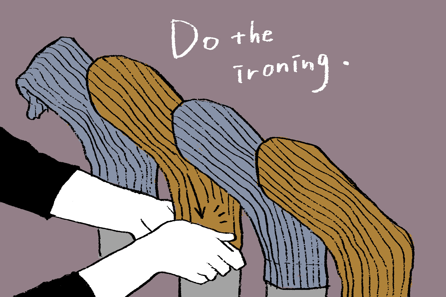 イラスト_Do the ironing