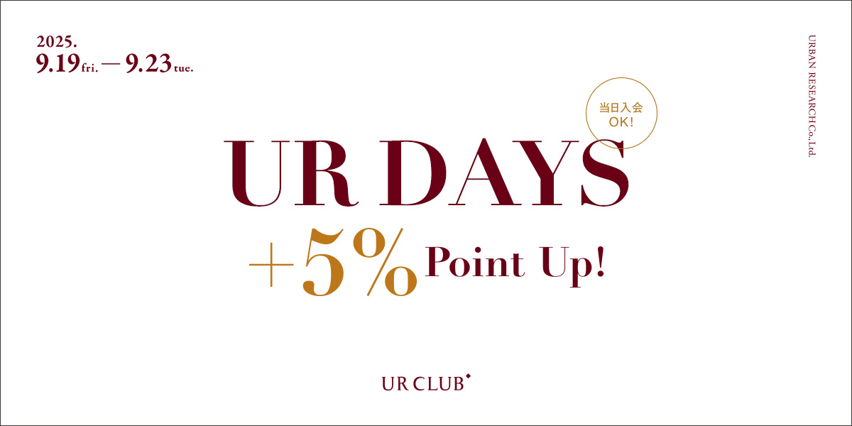 UR DAYS +5% Point UP!