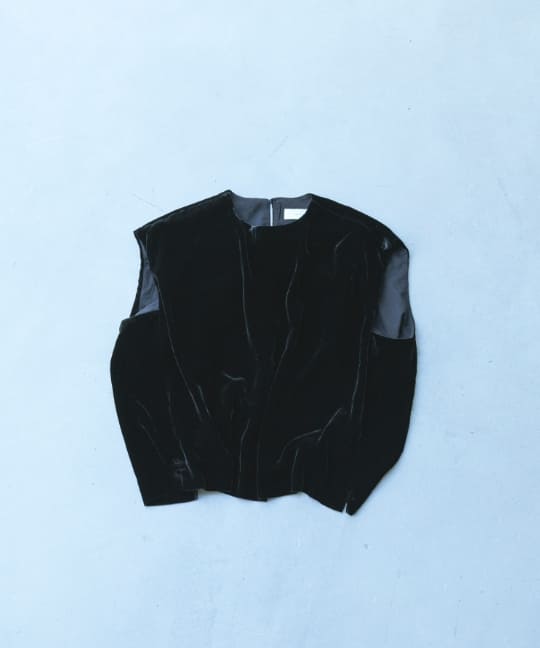 レーヨンシルクベルベットプルオーバー