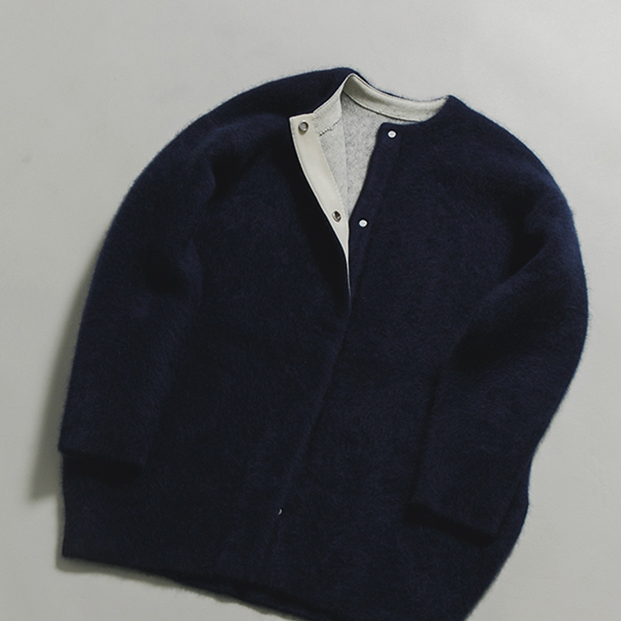 新品タグ付き♡アーバンリサーチドアーズ バルマカンコート✽navy セール】ウールバルマカンコート（ステンカラーコート）｜URBAN